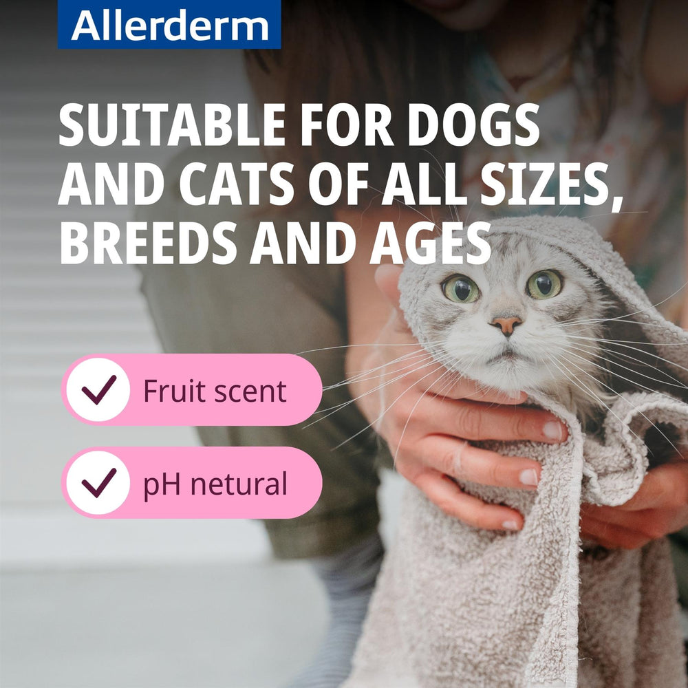 Virbac Allerderm Dry & Scaly Skin and Sensitive Skin Shampoo For Cats & Dogs 250ml