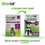 Drontal Plus for Small and Medium Dogs Bone Shaped Worming Tablet Packs