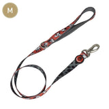 Minnie Mouse Premium Leash for Dogs - Pink and Black - Size M - Carabiner for Collar Included - Made of Polyester - 3D Details - Original Product Designed in Spain