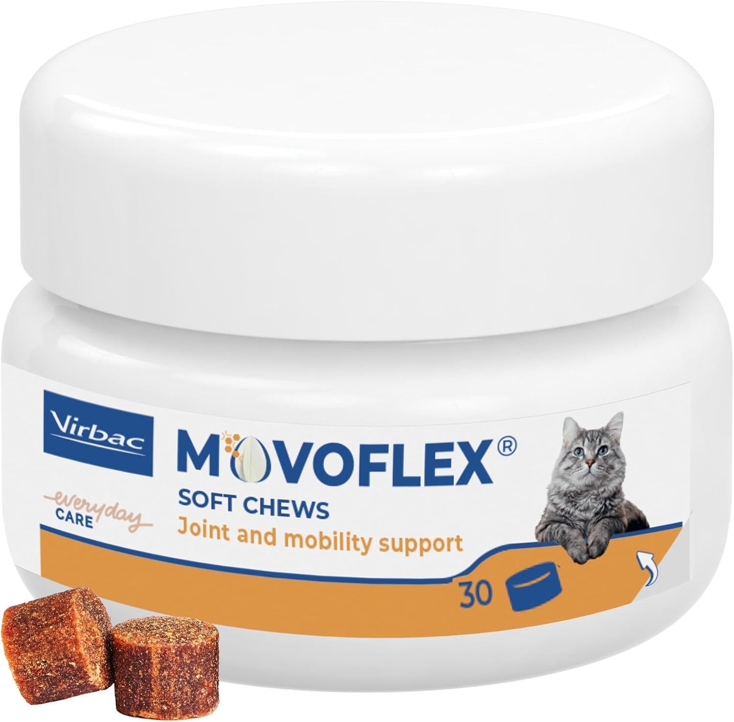 Movoflex Cat & Dog Joint & Mobility Support Supplement Highly Palatable Soft Chews x30