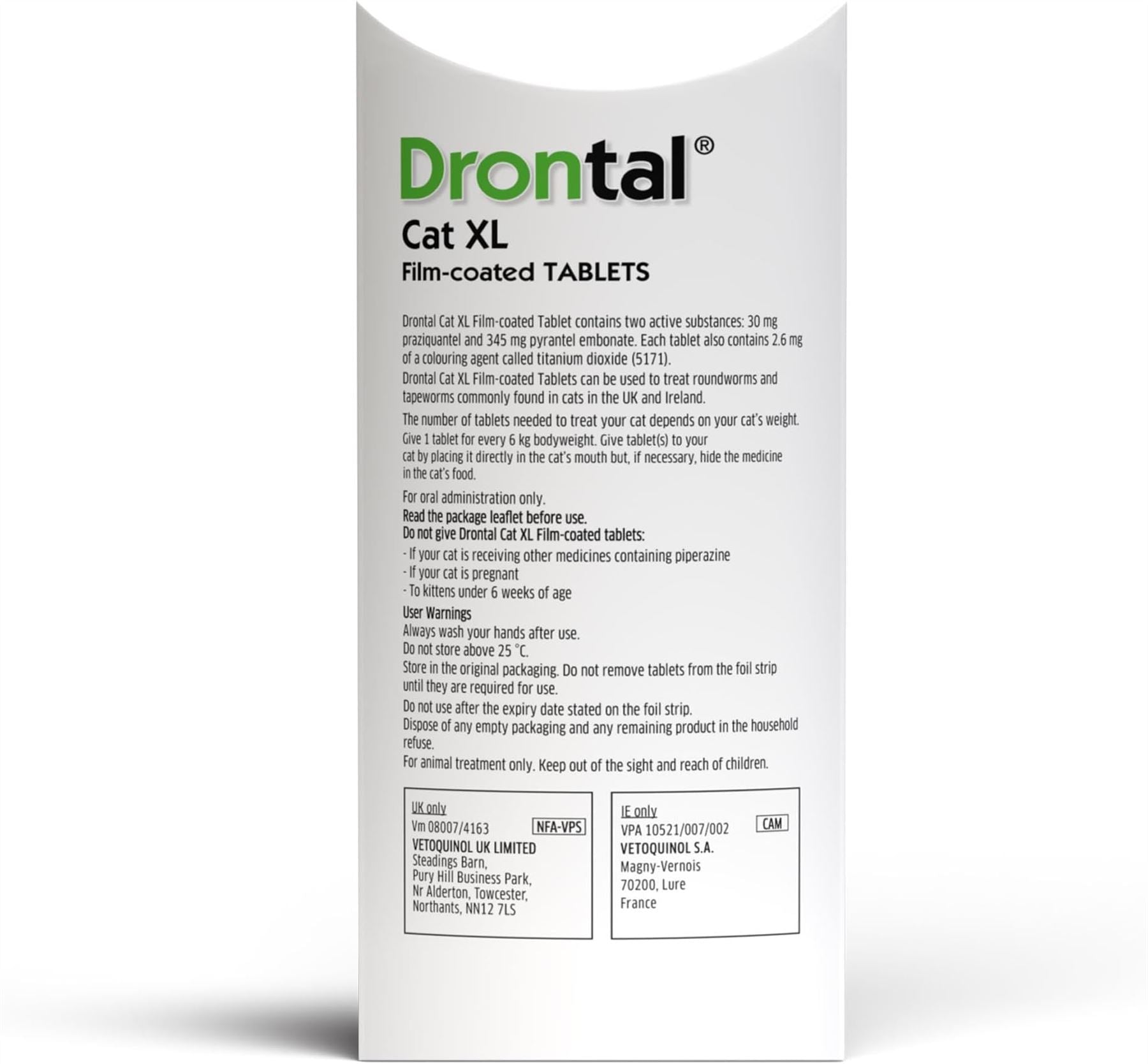 Drontal Wormer XL Tablets for Large Cats (Over 4kg)