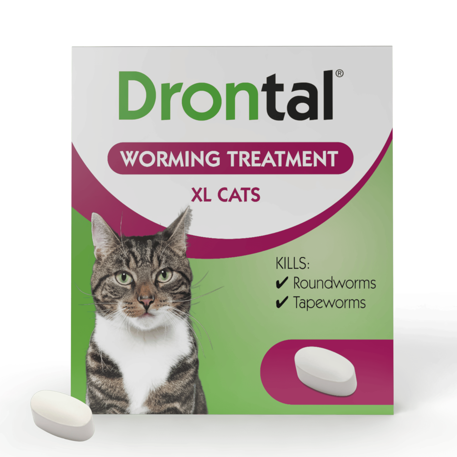 Drontal Wormer XL Tablets for Large Cats (Over 4kg)