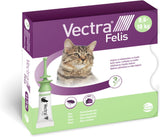Vectra Felis Spot-On Flea Treatment for Cats and Kittens (0.6kg-10kg) 3 Pipettes