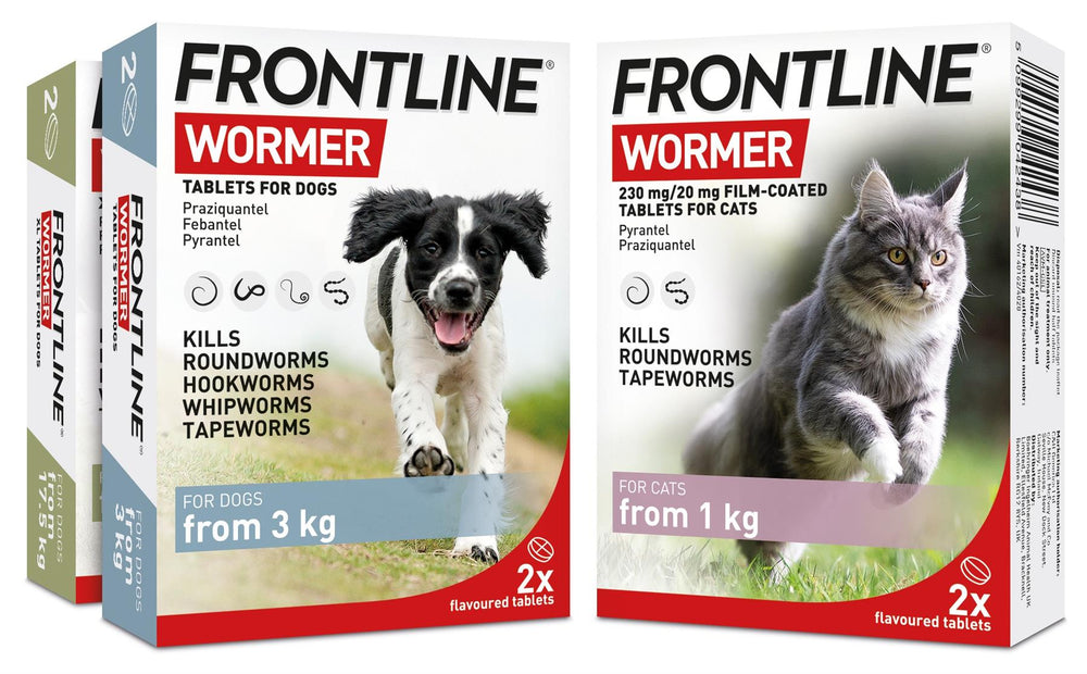 FRONTLINE WORMER - Cat & Dog Worming Treatment Tablets