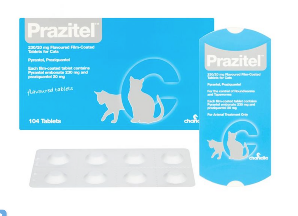 Prazitel Worming Tablets for Cats and Dogs