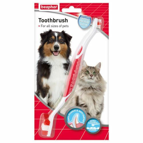 Beaphar Toothpaste Toothbrush Pet Dental Care Kits For Dogs & Cats UK
