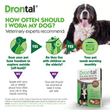 Drontal Tasty Bone XL Wormer Tablets for Large Dogs (Over 20kg)