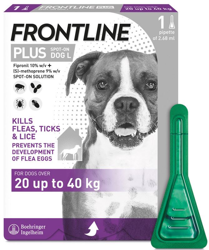 FRONTLINE Plus Flea & Tick Treatment for Cats & Small, Medium, Large and X Large Dogs