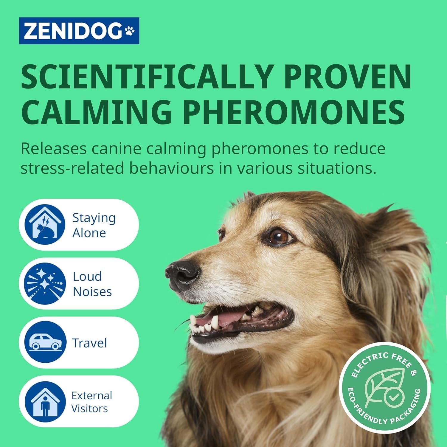 Virbac Zenidog Calming Gel Diffuser & Collar For Dogs Anxiety Stress Relief