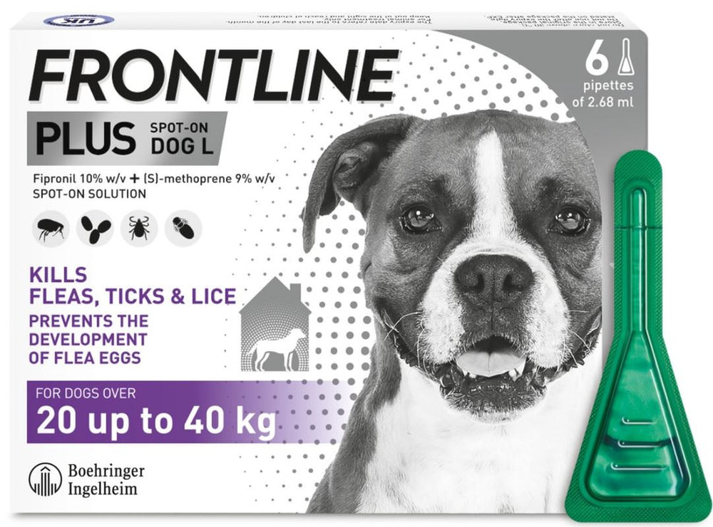 FRONTLINE Plus Flea & Tick Treatment for Cats & Small, Medium, Large and X Large Dogs