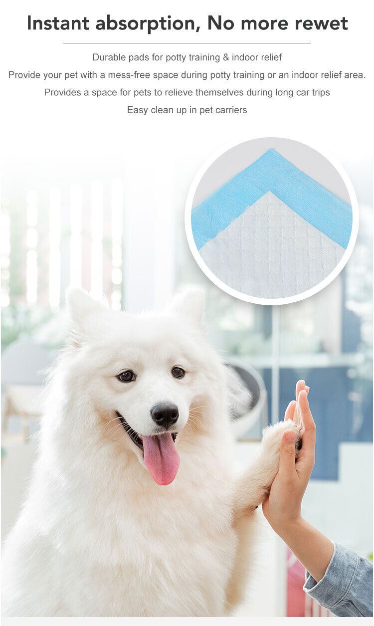 Large Puppy Training Trainer Train Pads Toilet Pee Wee Poo Dog Pet Cat Mats UK