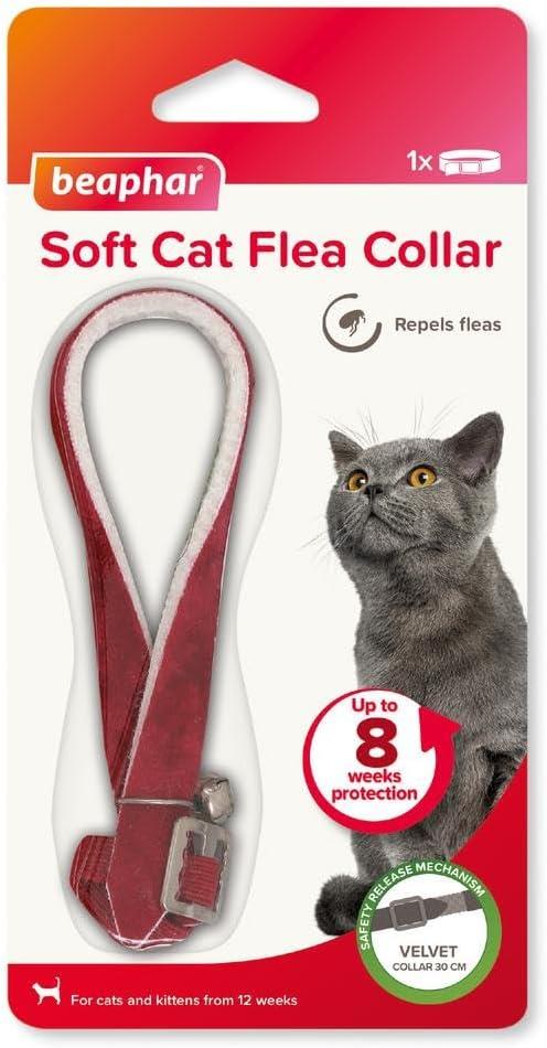 Beaphar Cat Flea Collar Red, Blue & Black FOR FLEAS TREATMENT UK STOCK FREE POST