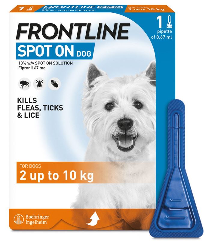 FRONTLINE SPOT ON Flea & Tick Treatment for Cat, Small, Medium and Large Dog 1, 3, 6