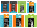 Lickimat Treat mats for Dogs and Cats Pets Enrichment Plates Pet Treat 3 Pack UK