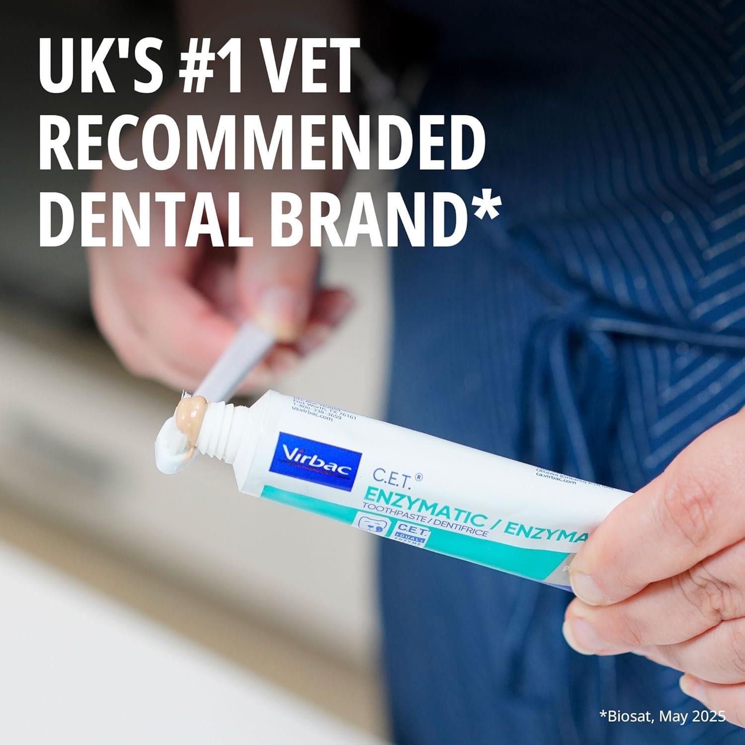 Virbac Dog Toothpaste Enzymatic Dental Care for Cats & Dogs 70g Poultry Flavour