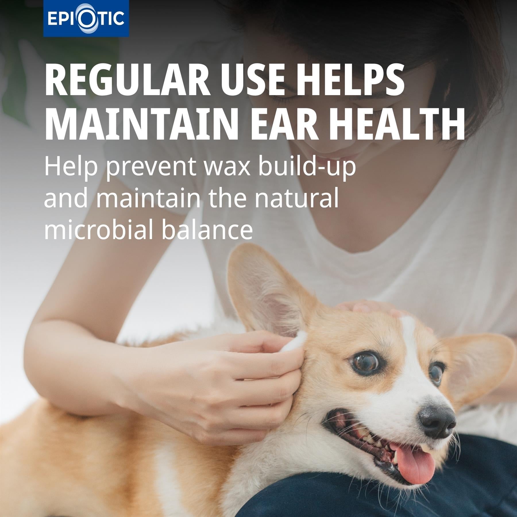 EpiOtic Ear Cleaner for Cats & Dogs - 60ml & 125ml Bottle - Antibacterial & Antifungal
