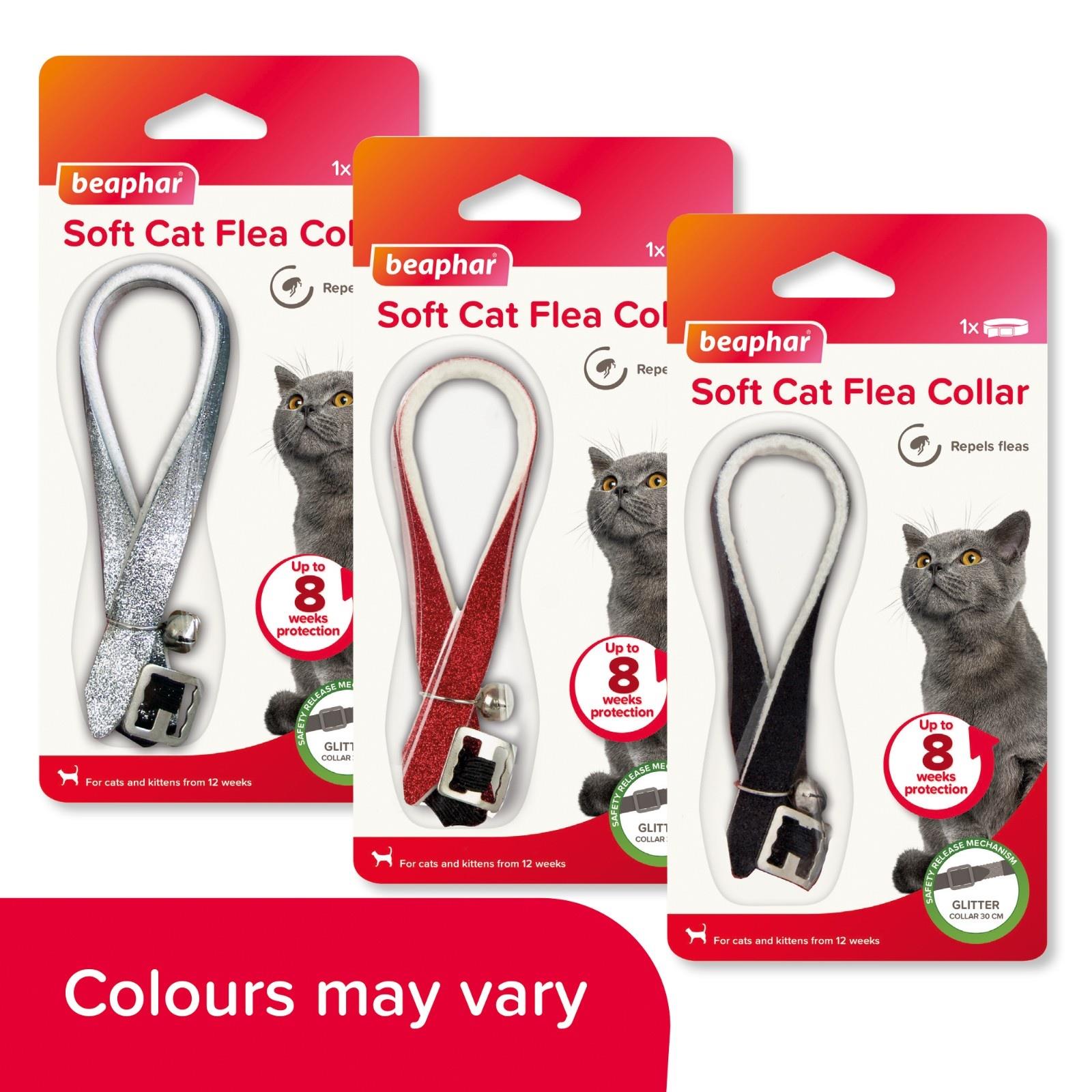 Beaphar Cat Flea Collar Red, Blue & Black FOR FLEAS TREATMENT UK STOCK FREE POST