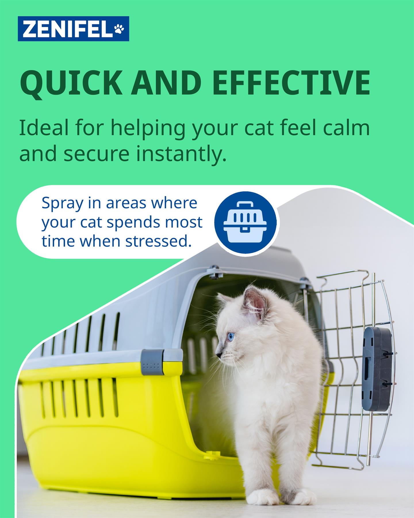 Virbac Zenifel Calming Gel Diffuser & Calming Spray For Cats Calming Pheromones