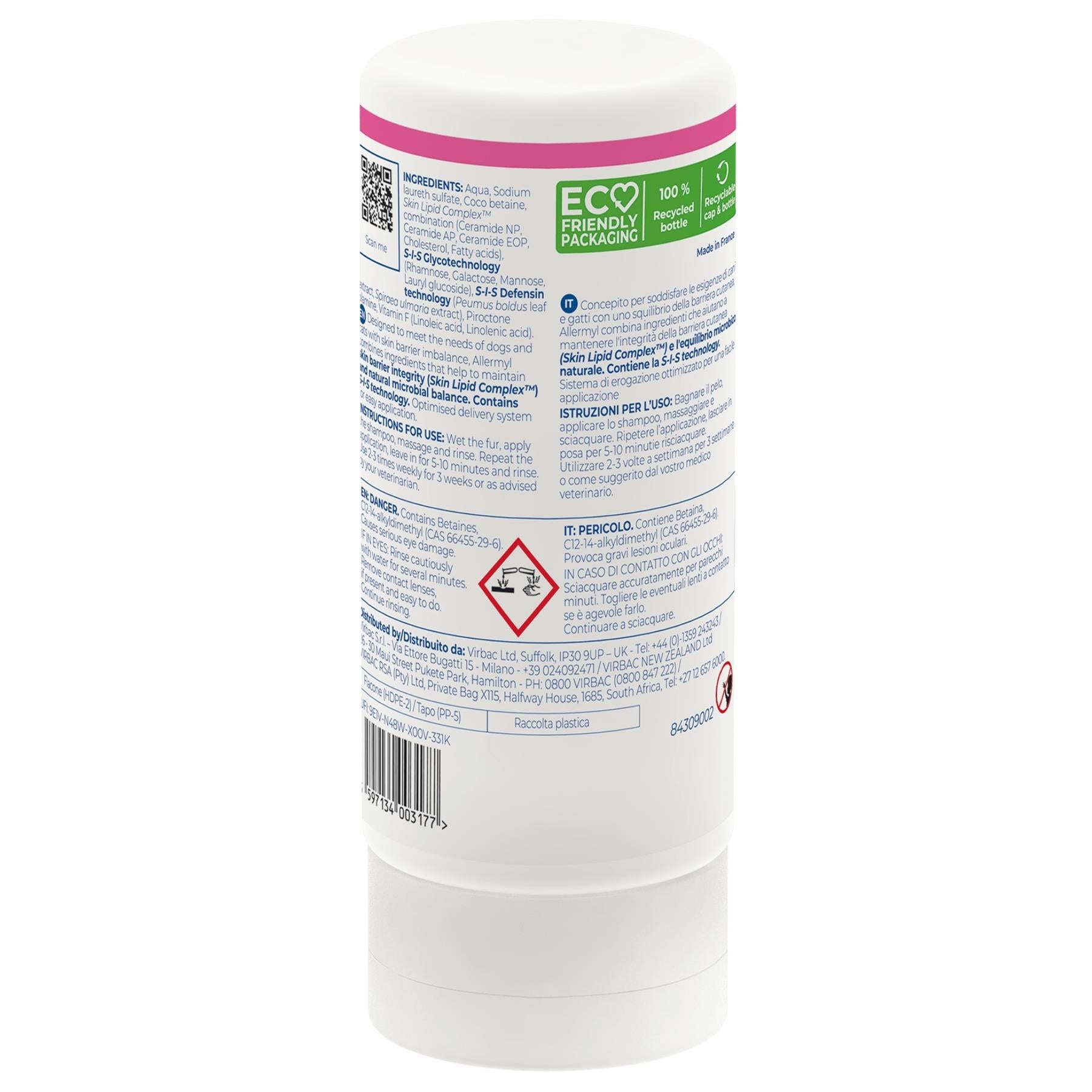 Allermyl Shampoo for Cat & Dog Sensitive or Itchy Skin