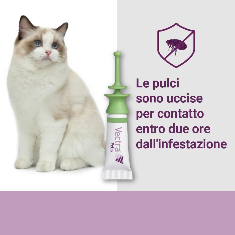 Vectra Felis Spot-On Flea Treatment for Cats and Kittens (0.6kg-10kg) 3 Pipettes