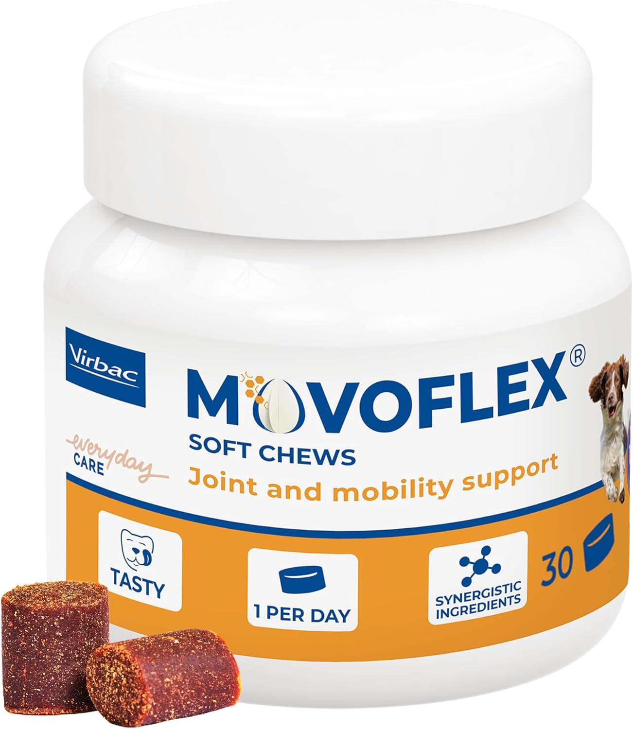 Movoflex Cat & Dog Joint & Mobility Support Supplement Highly Palatable Soft Chews x30