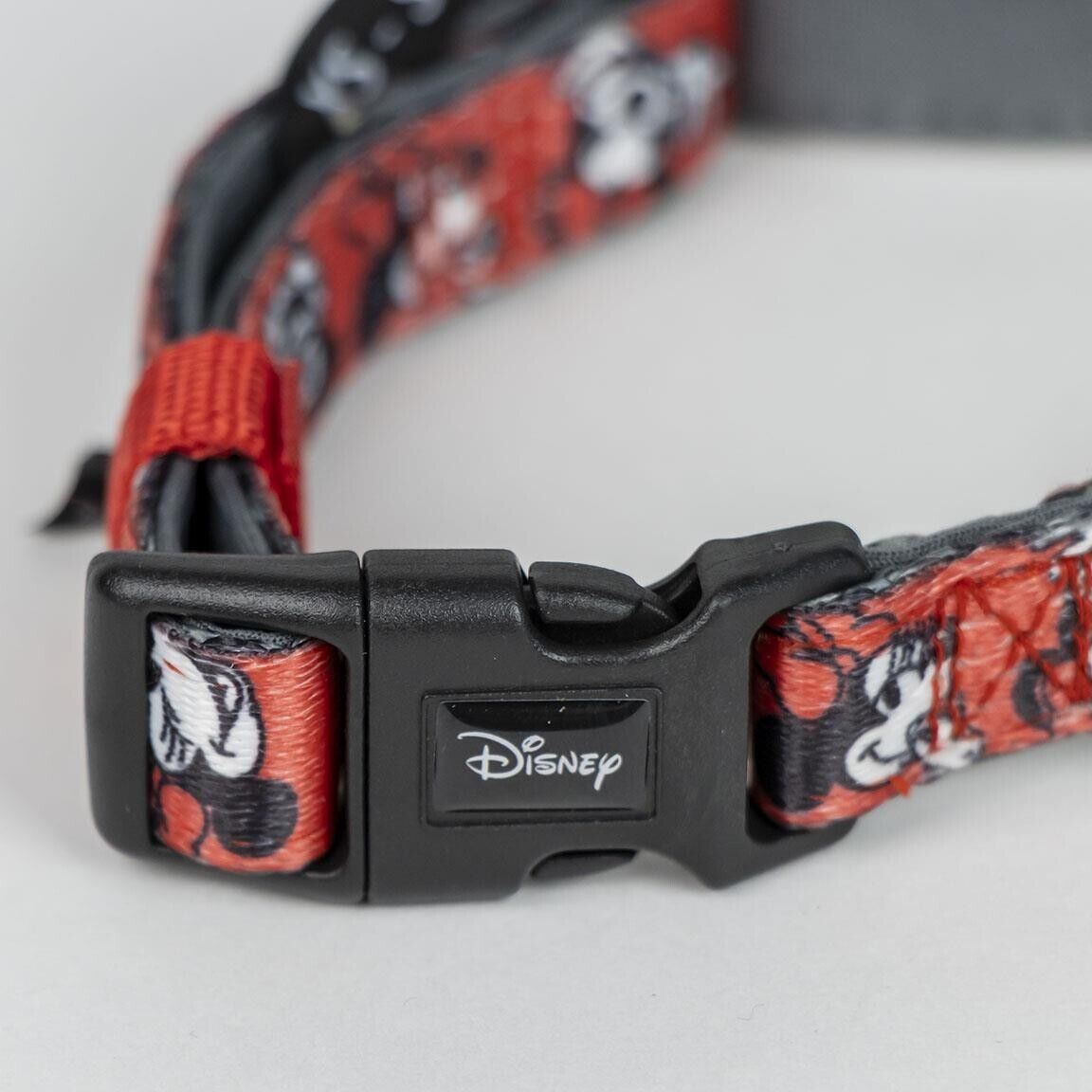 Minnie Mouse Premium Dog Collar - Pink - Size S-M - Quick Click Closure - Made of Polyester - Design with 3D Details - Original Product Designed in Spain