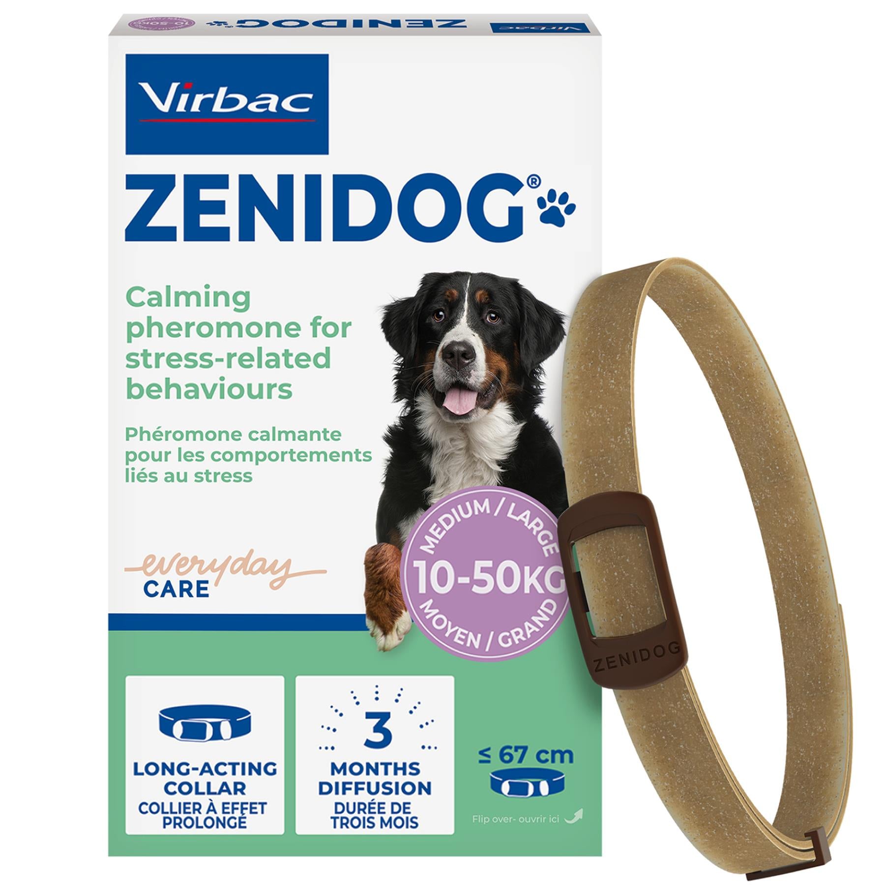 Virbac Zenidog Calming Gel Diffuser & Collar For Dogs Anxiety Stress Relief