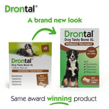 Drontal Tasty Bone XL Wormer Tablets for Large Dogs (Over 20kg)