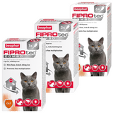 Beaphar FIPROtec COMBO Flea & Tick Spot-On Treatment for Cats, 1, 3, 6 Pipettes