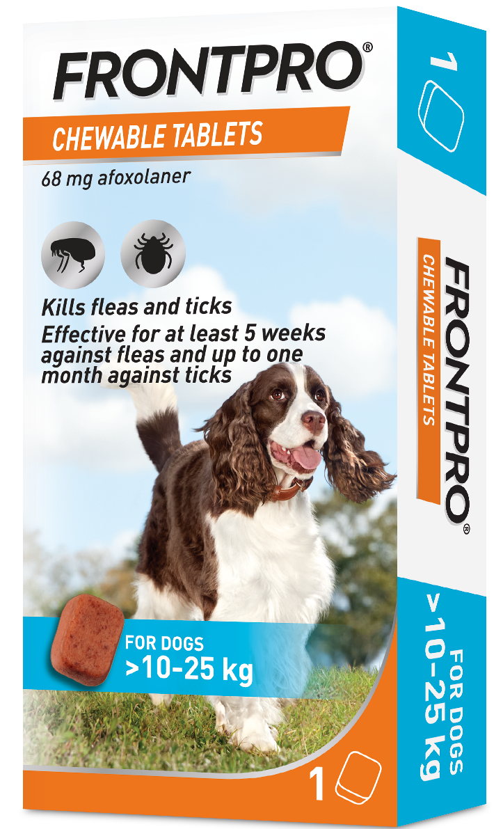 FRONTPRO Flea and Tick Chewable Tablets for Dogs