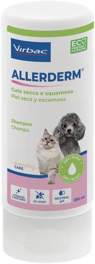 Virbac Allerderm Dry & Scaly Skin and Sensitive Skin Shampoo For Cats & Dogs 250ml