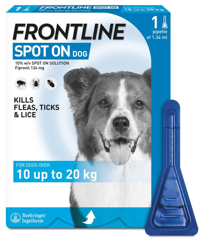 FRONTLINE SPOT ON Flea & Tick Treatment for Cat, Small, Medium and Large Dog 1, 3, 6