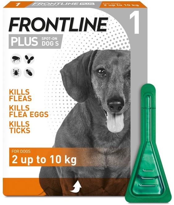 FRONTLINE PLUS Flea & Tick Treatment Small Dog (2-10kg) 1, 3, 6 Pipettes Pack