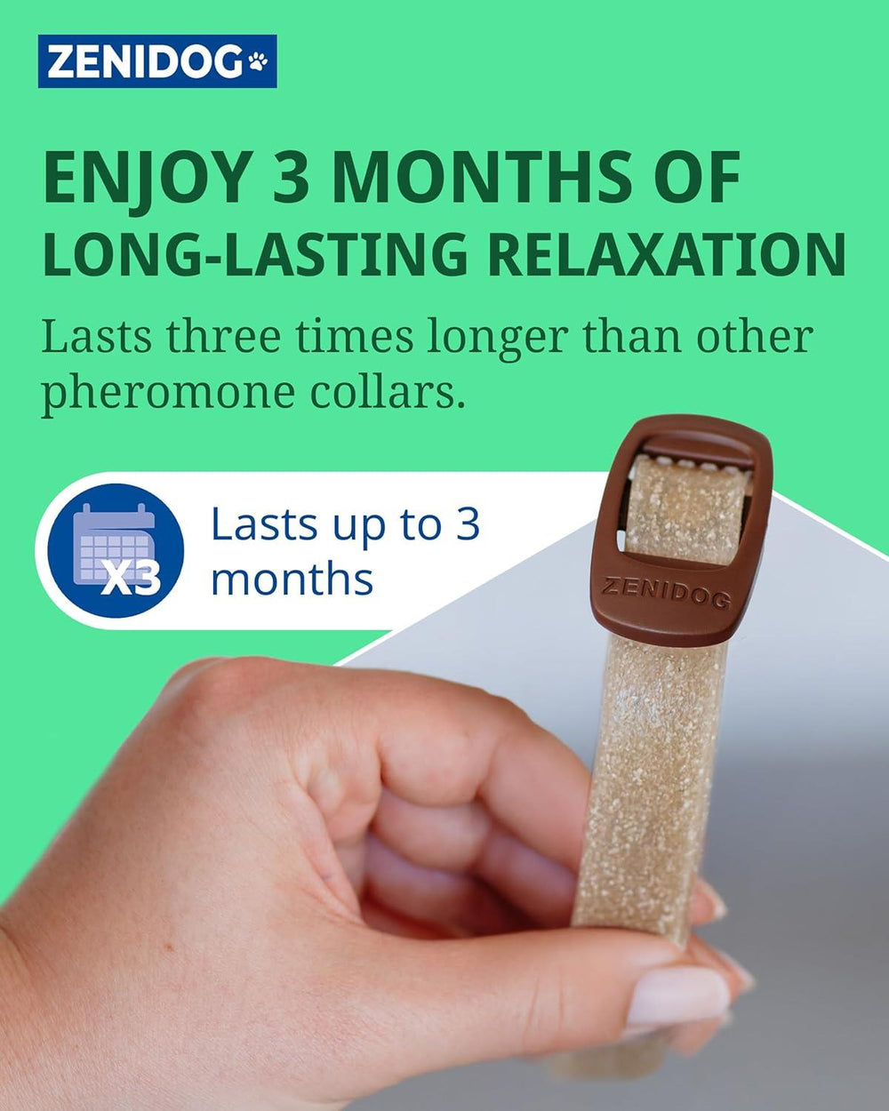 Virbac Zenidog Collar Calming Pheromones Stress Relief for Medium to Large Dogs