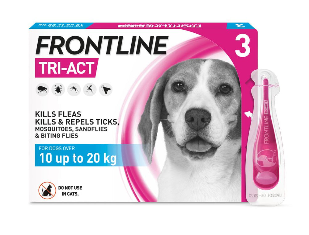 Frontline Tri-Act Spot On Flea and Tick Treatment For Small Medium and Large Dogs 3