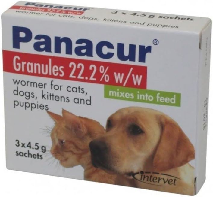 Panacur 22% Granules Treatment for Worms in Dogs & Cats